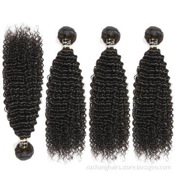Virgin 100% Kinky Curly human hair weft Vendors Afro Brazilian Raw Jerry Curl 100% remy hair extensions cheap human hair bundles